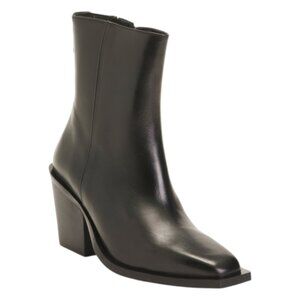 NOVITA Made In Portugal Leather Heeled Western Booties